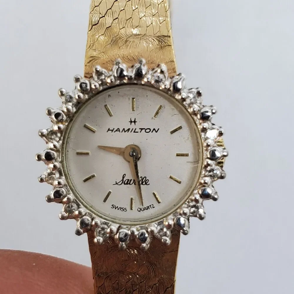 Hamilton Saville VTG 1970's Women's Wristwatch 17MM Case‎ 5.5